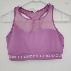 Purple Under Armour sports bra